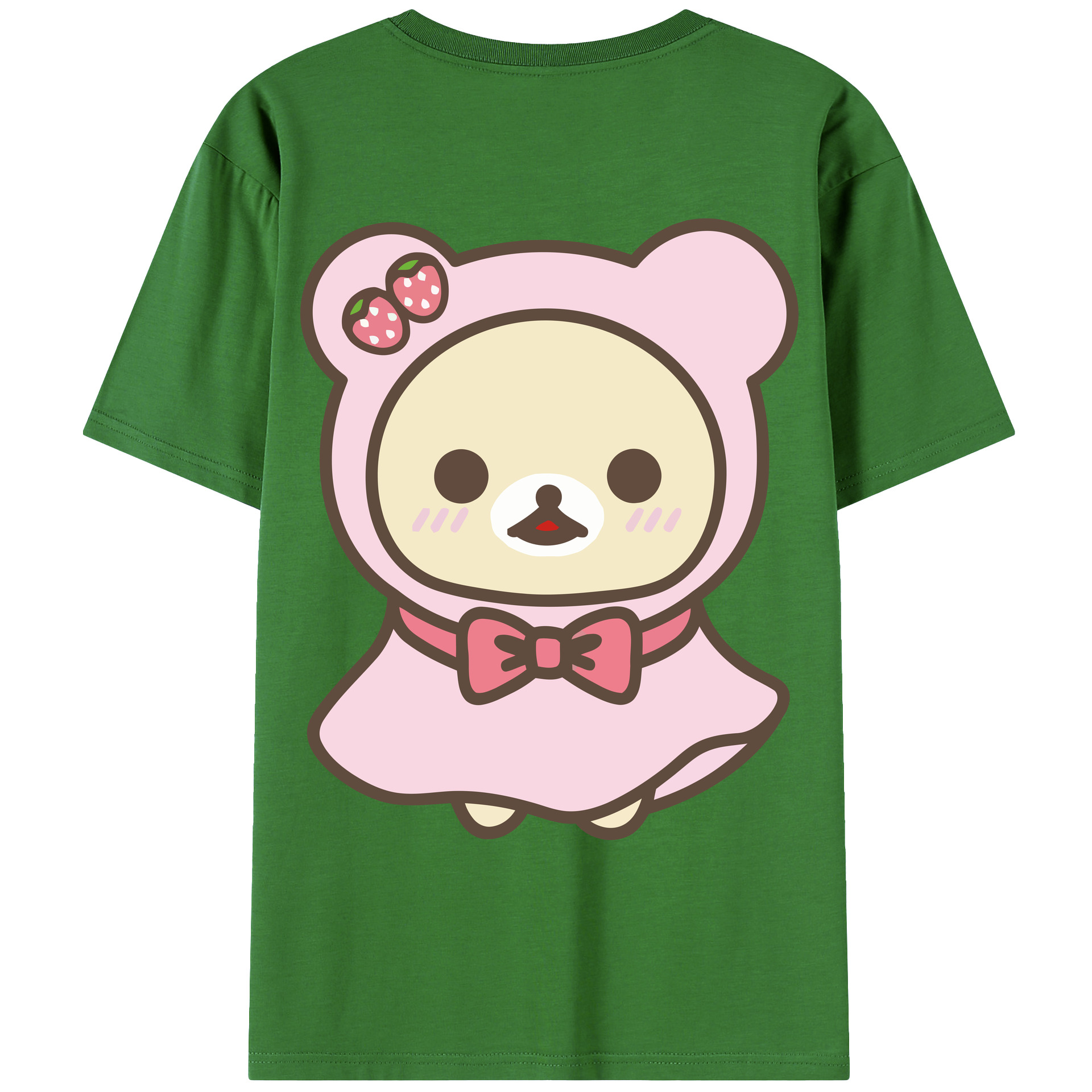 （画像用） リラックマ リラックマ キイロイトリ Rilakkuma Korilakkuma Kiiroitori レディース半袖Tシャツ(バックプリント)